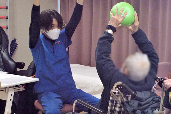 ボールを使った運動